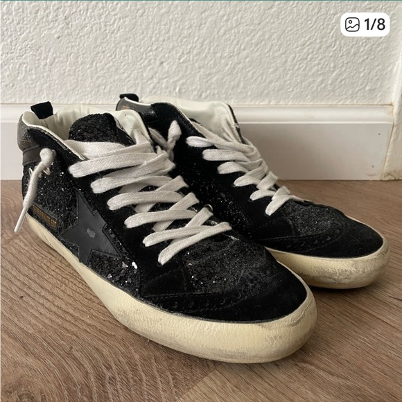 Golden Goose Midstar Sneakers - Black and Cream - Picture 8 of 8